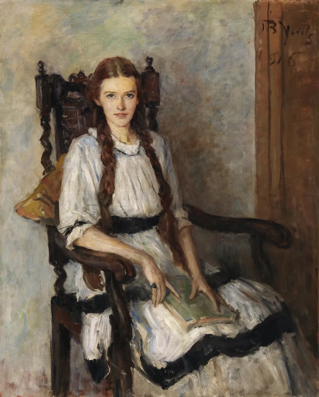 Portrait of Mary Lapsley Guest (née Caughey) (1901-1964), by John Butler Yeats, oil, 1916