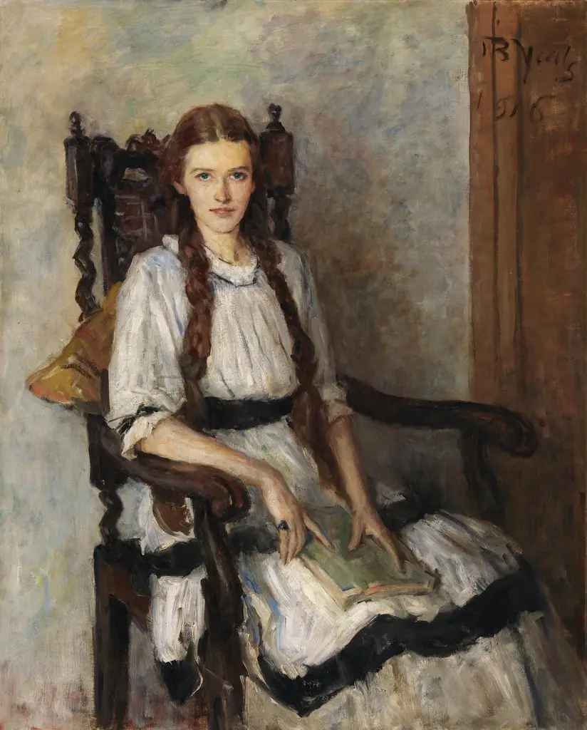 Portrait of Mary Lapsley Guest (née Caughey) (1901-1964), by John Butler Yeats, oil, 1916