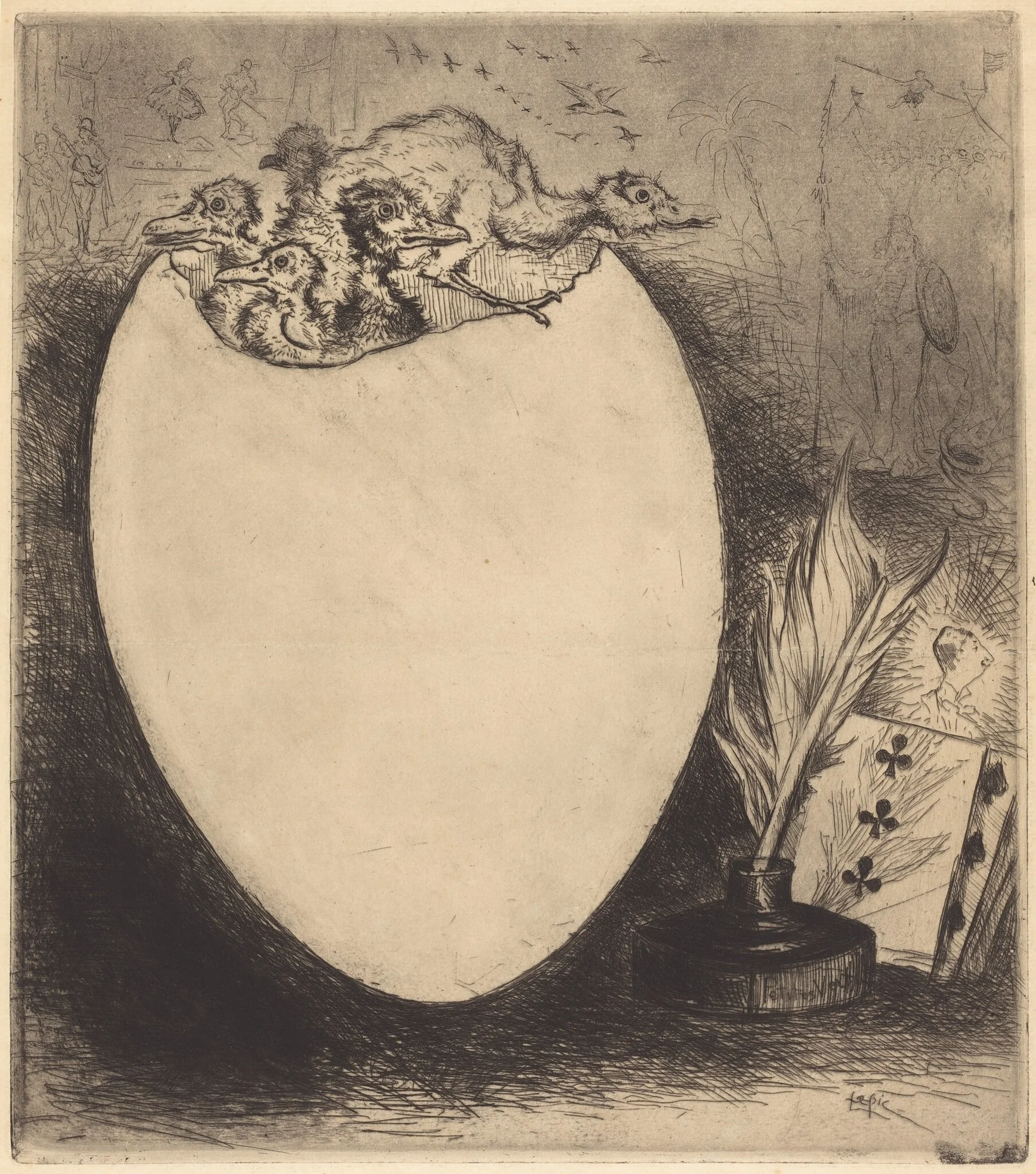 Les Oeufs de Pâques, detail