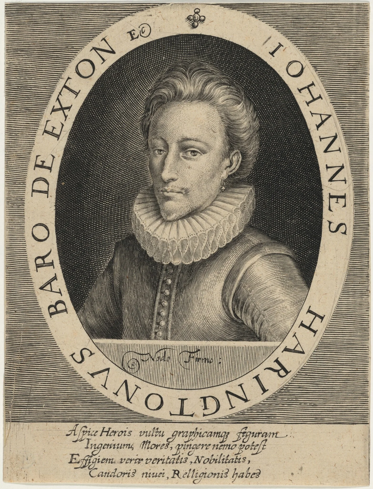 John Harington, Second Baron of Exton, detail