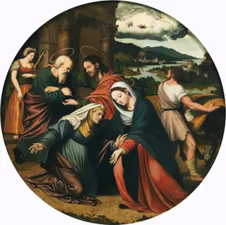The Visitation, by Vicente Masip, oil, 1540