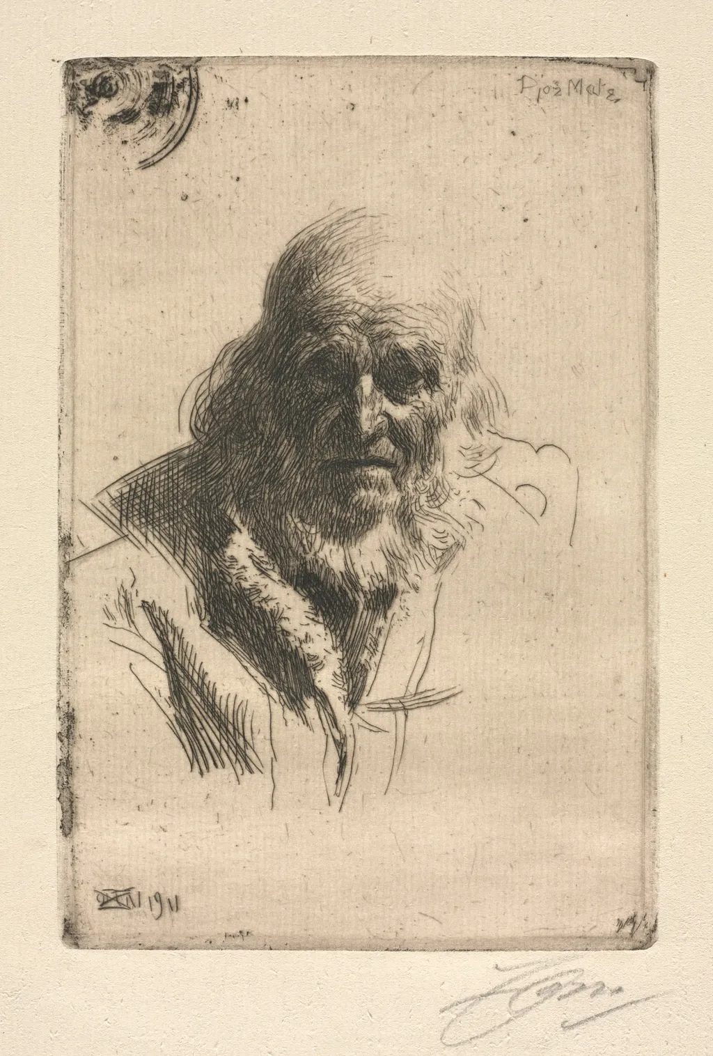 Djos Mats, by Anders Zorn, 1911