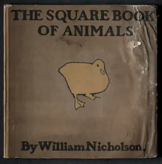 "The Square Book of Animals:" Cover, by William Nicholson, 1899