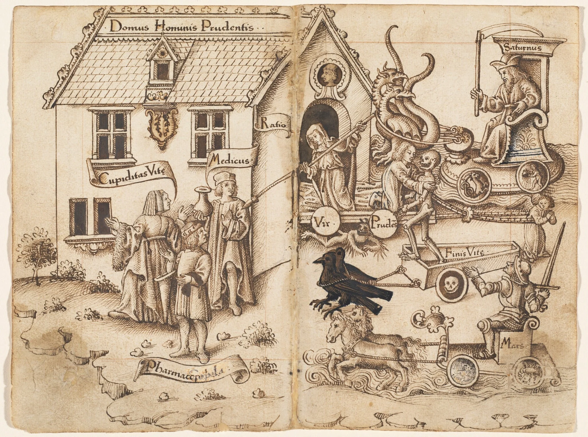 "Do Not Turn Back When You Arrive at the End" [fol. 26 verso / 27 recto], detail