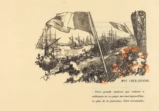 Dedication Page, by Auguste Louis Lepère, ink, 1900