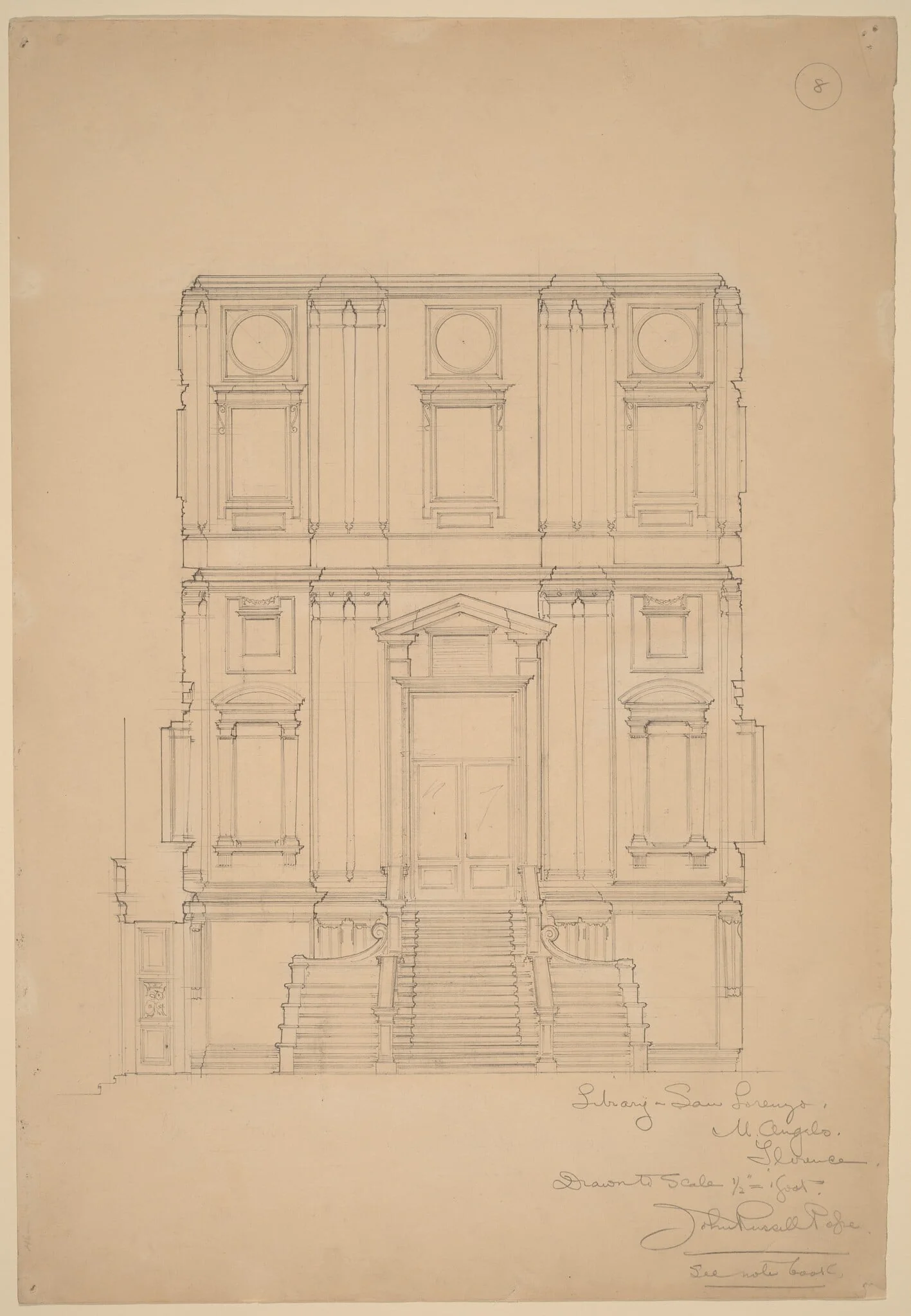 Library, San Lorenzo, detail