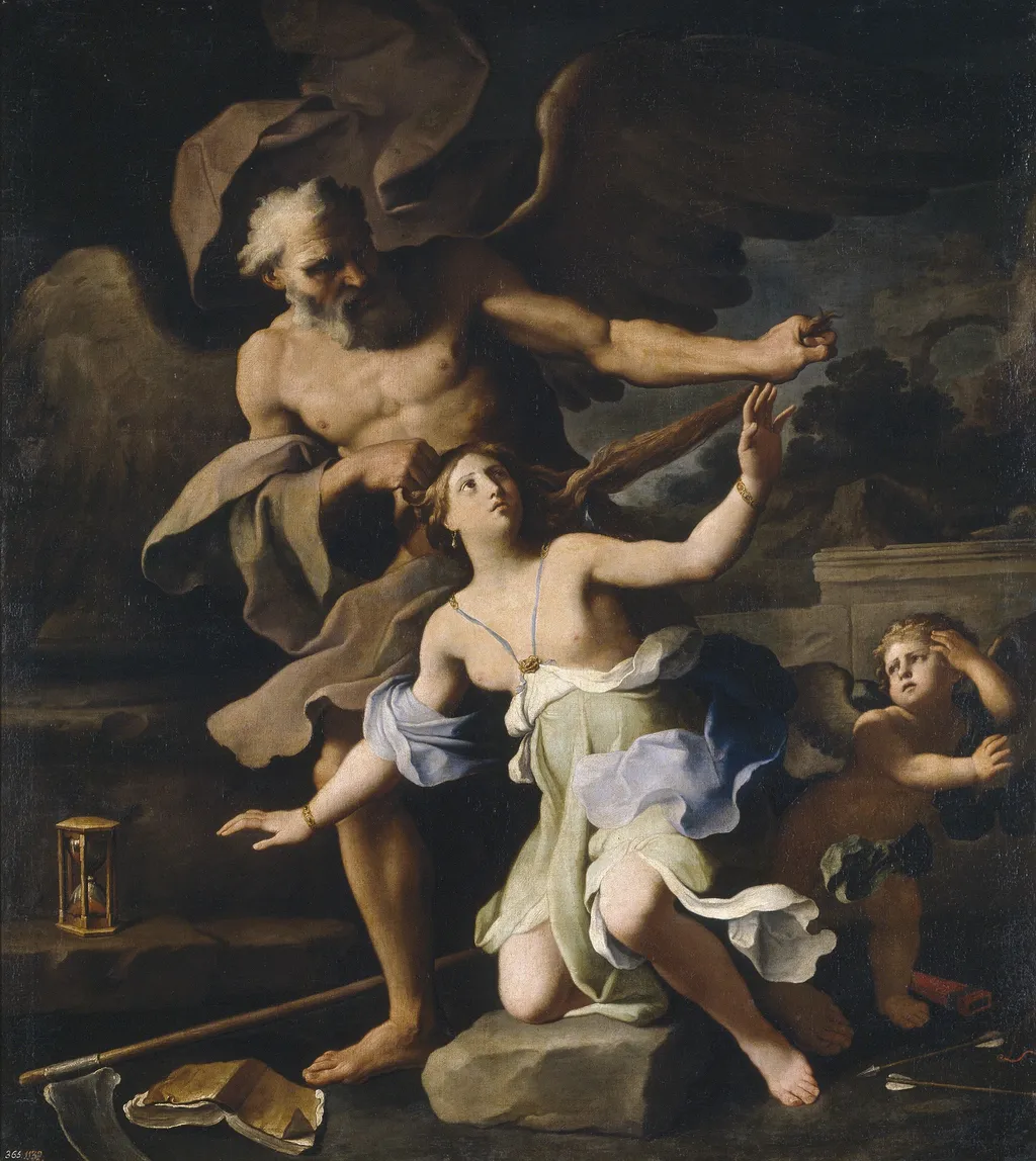 El Tiempo destruyendo la Hermosura, by Giovanni Domenico Cerrini, oil, 1601