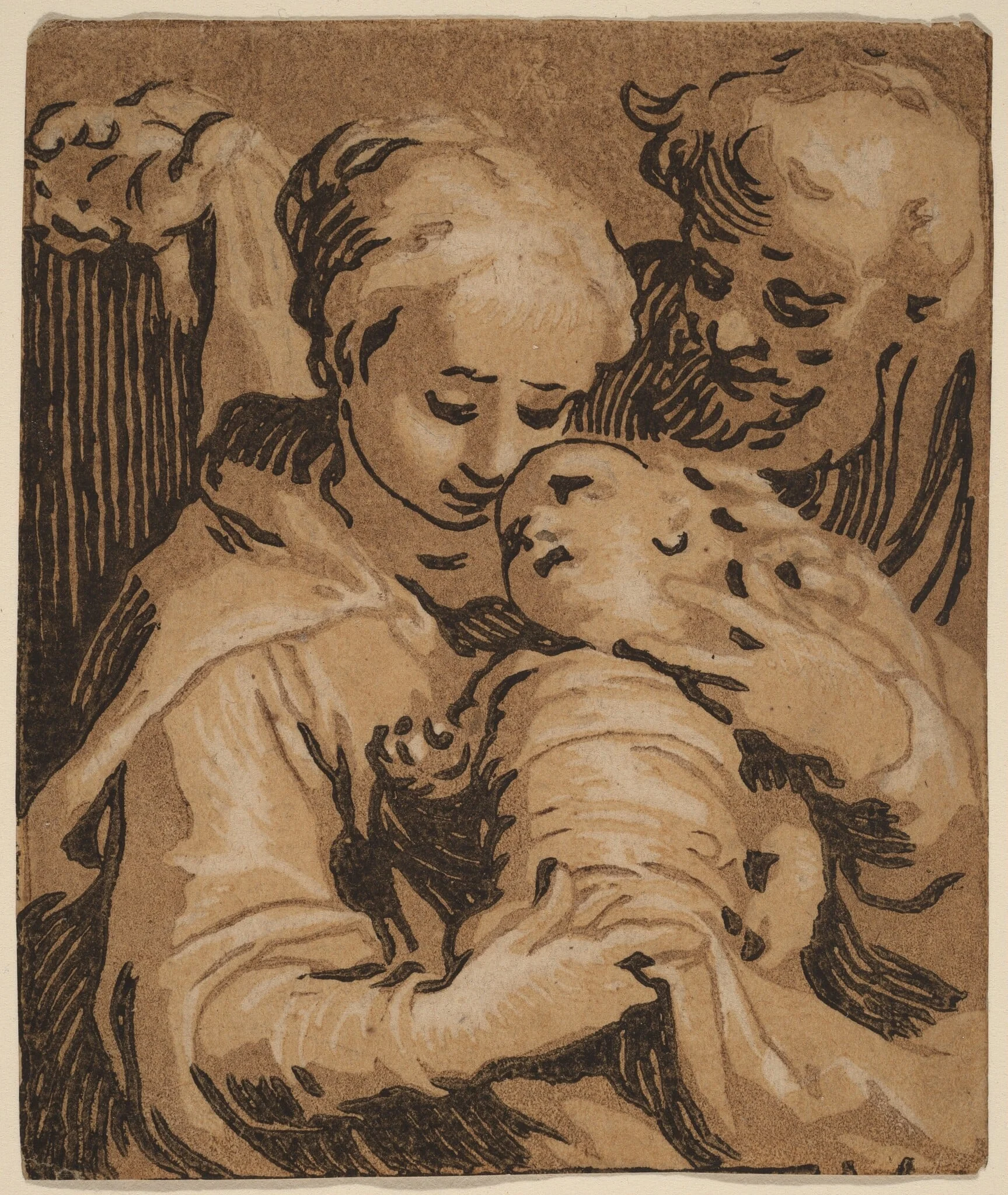 The Holy Family, detail