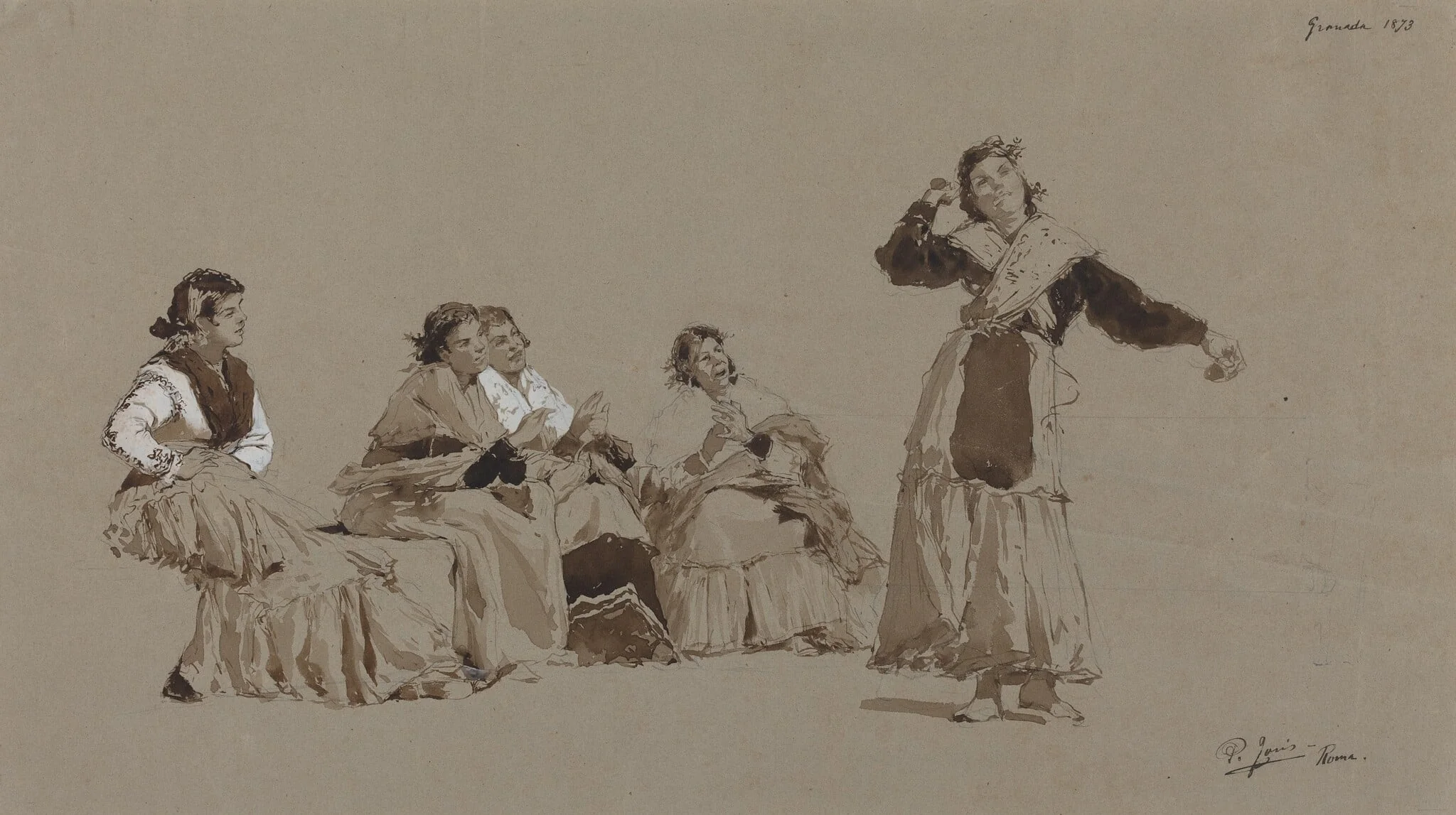 Spanish Dancers, detail