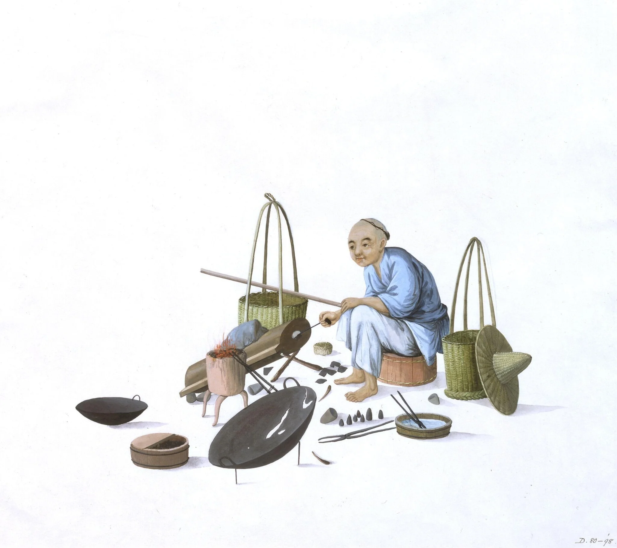 A Wok Mender, detail
