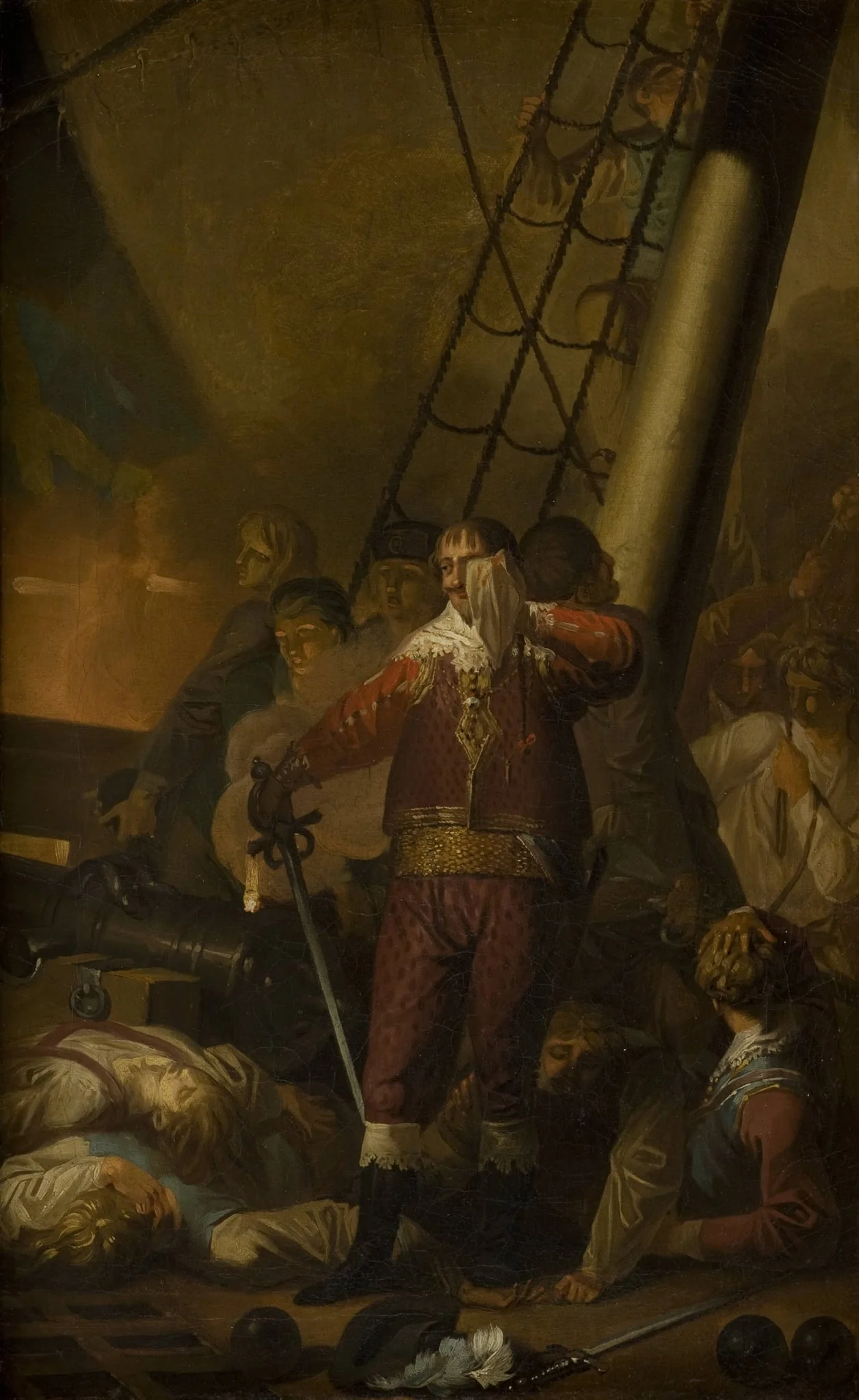 Christian IV Aboard his Flagship "The Trinity", detail