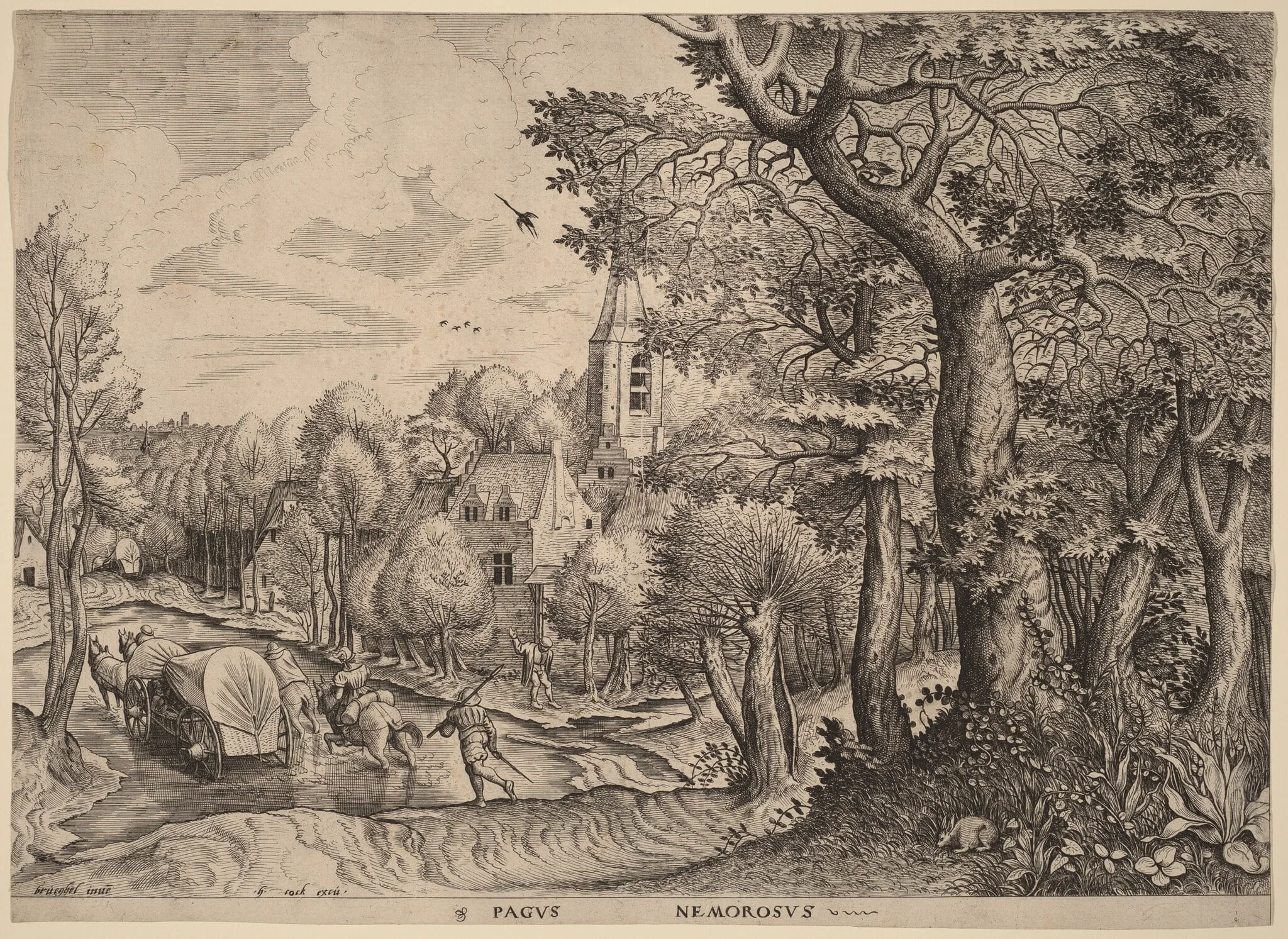 Pagus Nemorosus (Wooded Village), detail