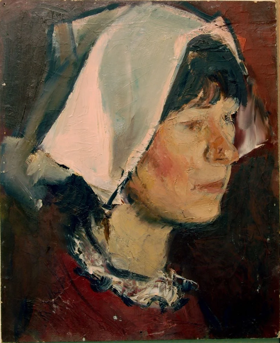 Portret de fată, detail