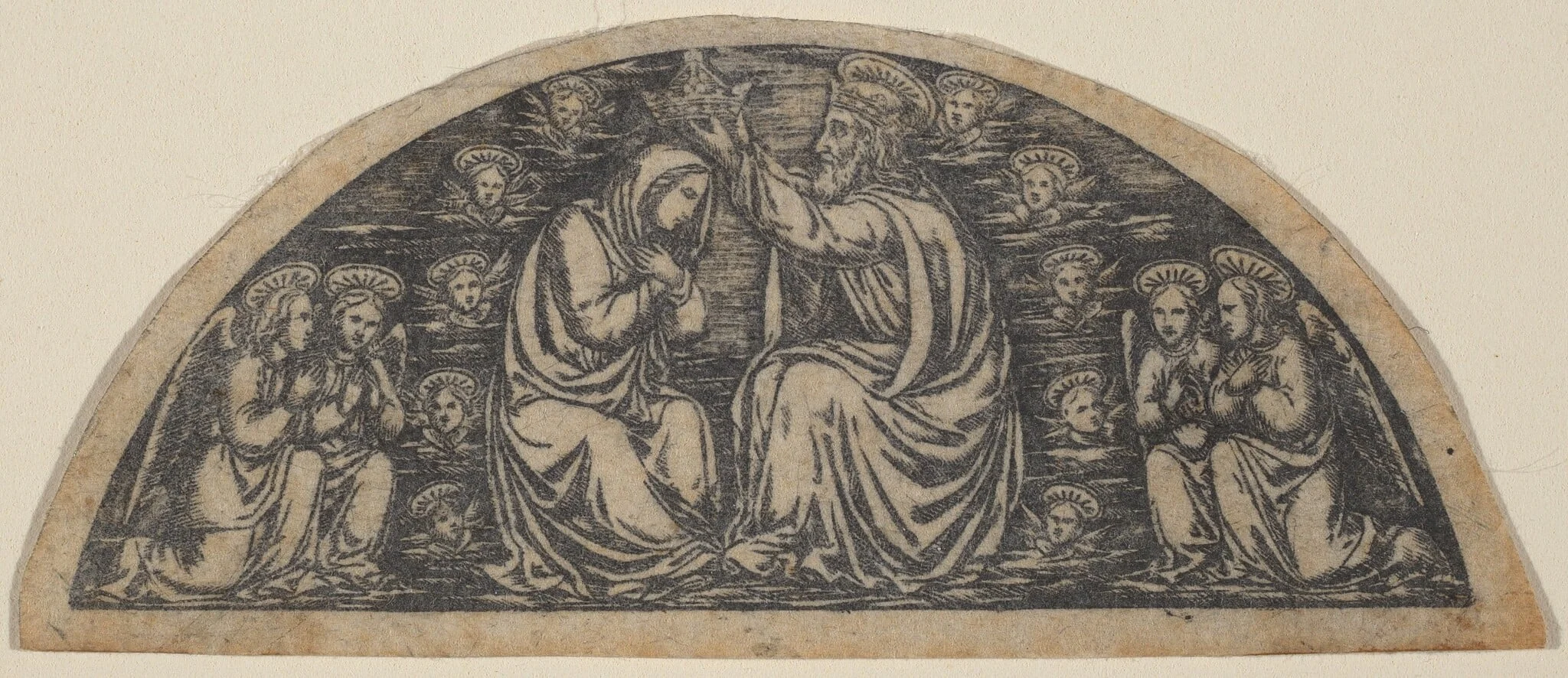 Coronation of the Virgin, detail