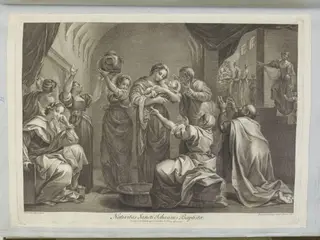 Birth of John the Baptist, by Dominico Cunego, 1750