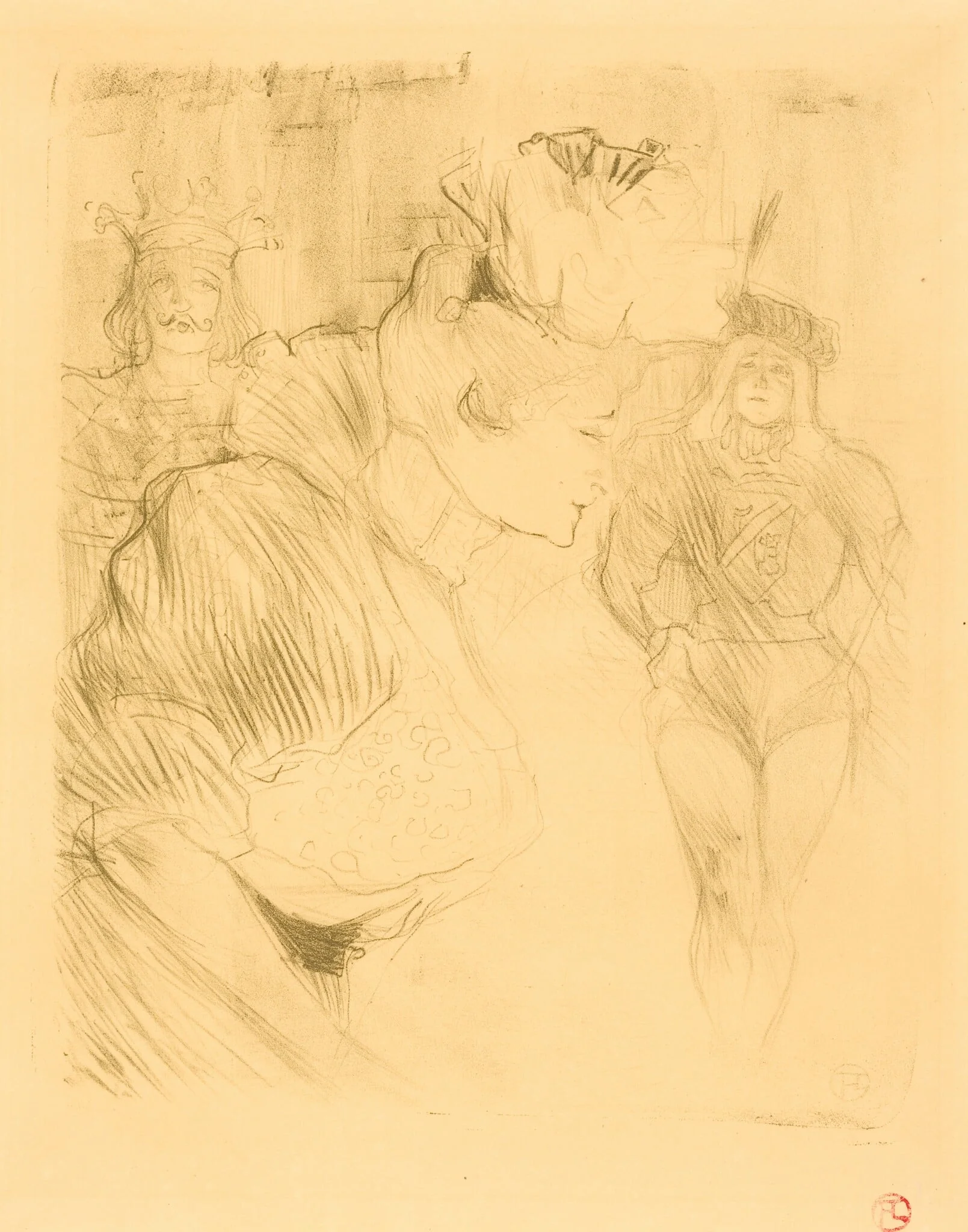 Lender Bowing (Lender saluant), detail