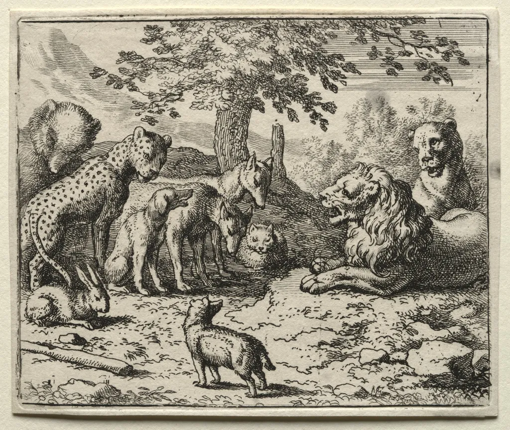 Reynard the Fox:  The Lion's Council, by Allart van Everdingen, 1662