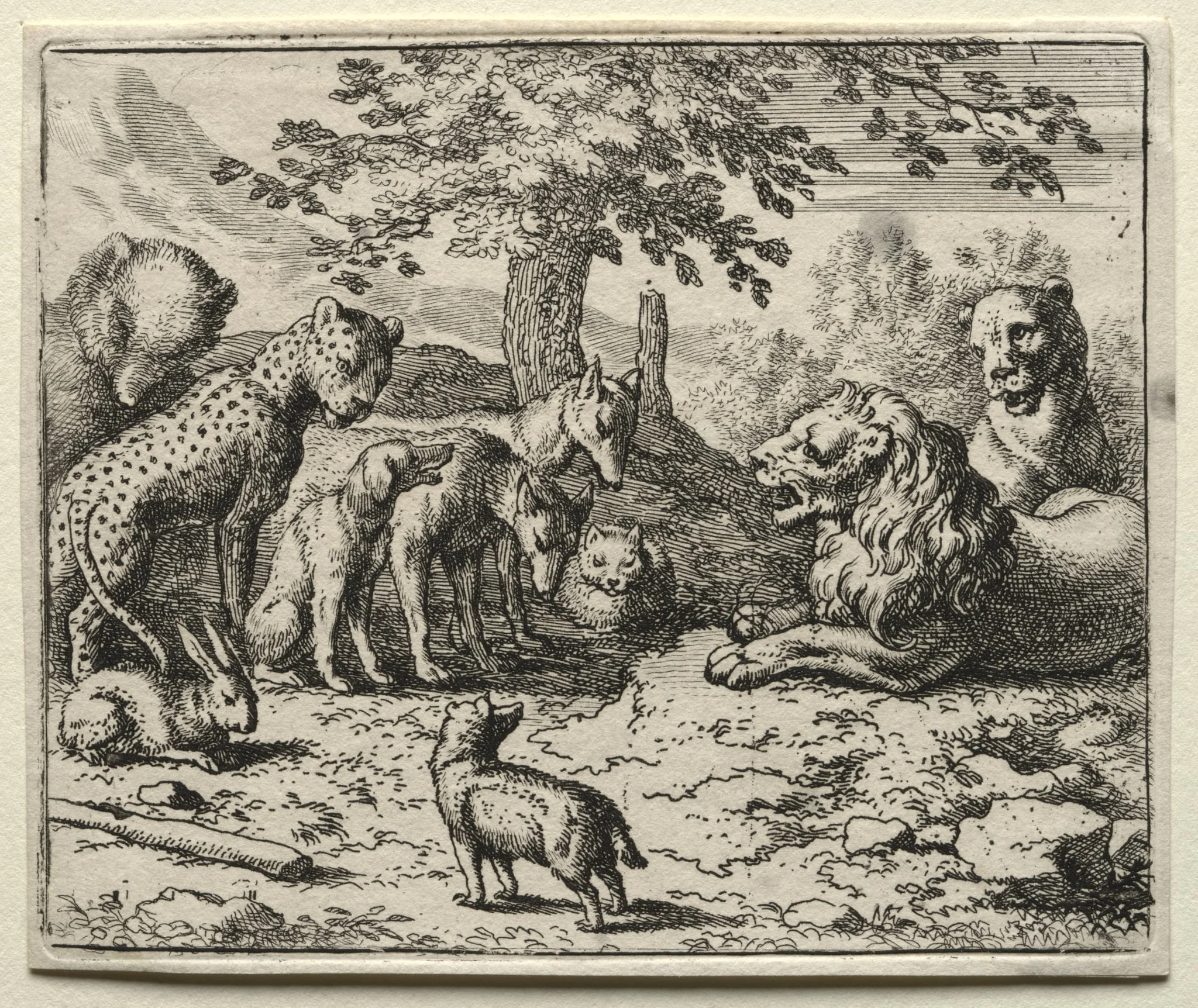 Reynard the Fox: The Lion's Council, detail