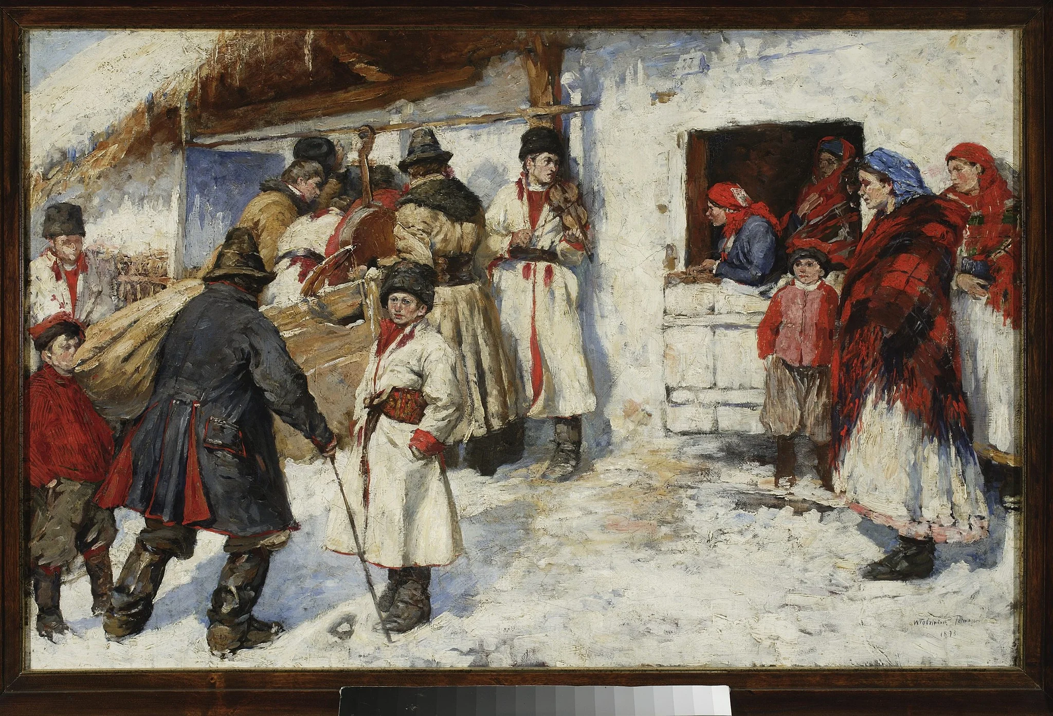 At the entrance to a tavern, detail