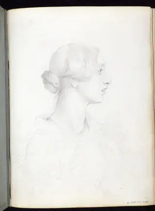 drawing from the Ionides Album, by George Frederick Watts, 1850