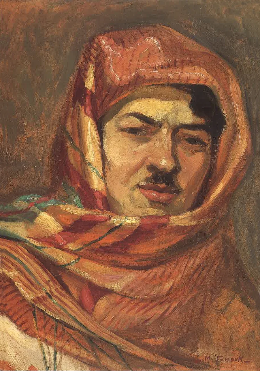 Autoportrait with a Keffiyeh, detail