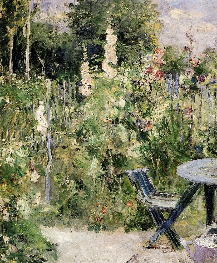 Roses trémières, detail