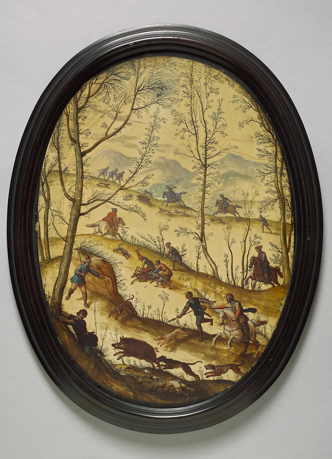 Landschaft mit Eberjagd, detail