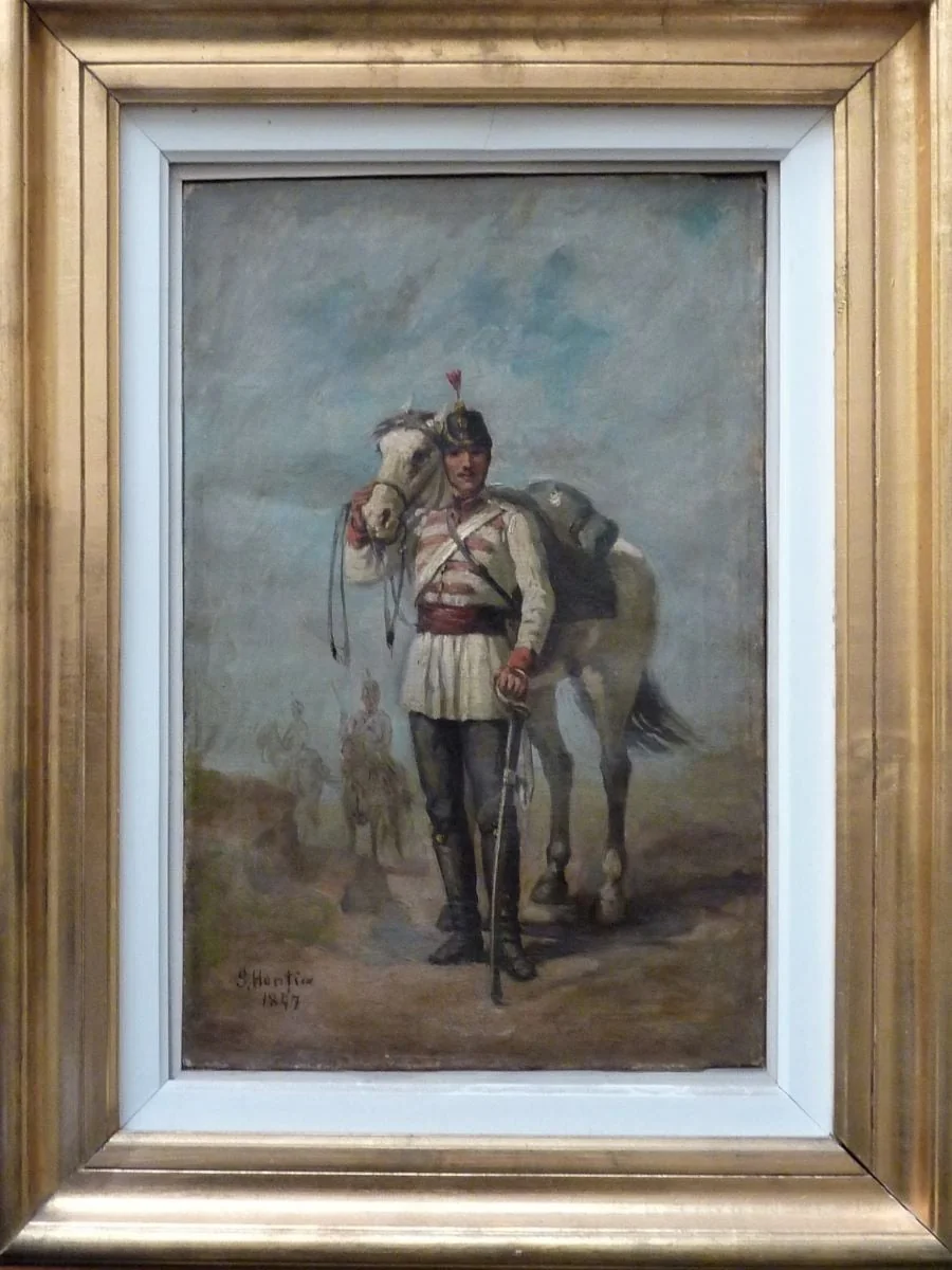 Călărași în ținută de vară, detail