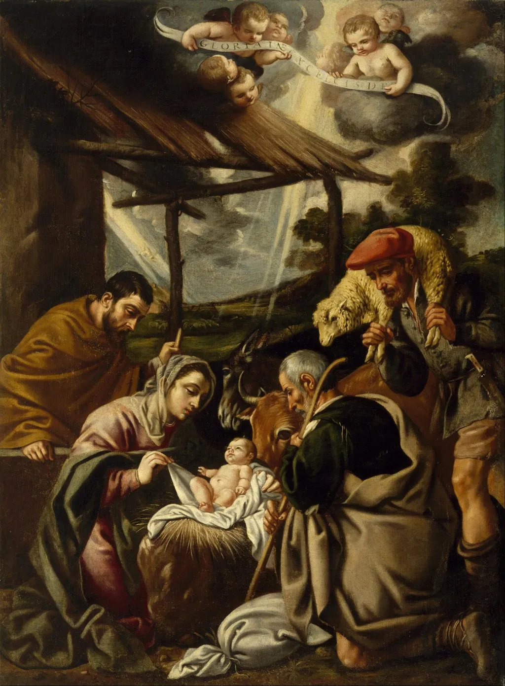 The Adoration of the Shepherds, by Pedro Orrente, oil, 1622