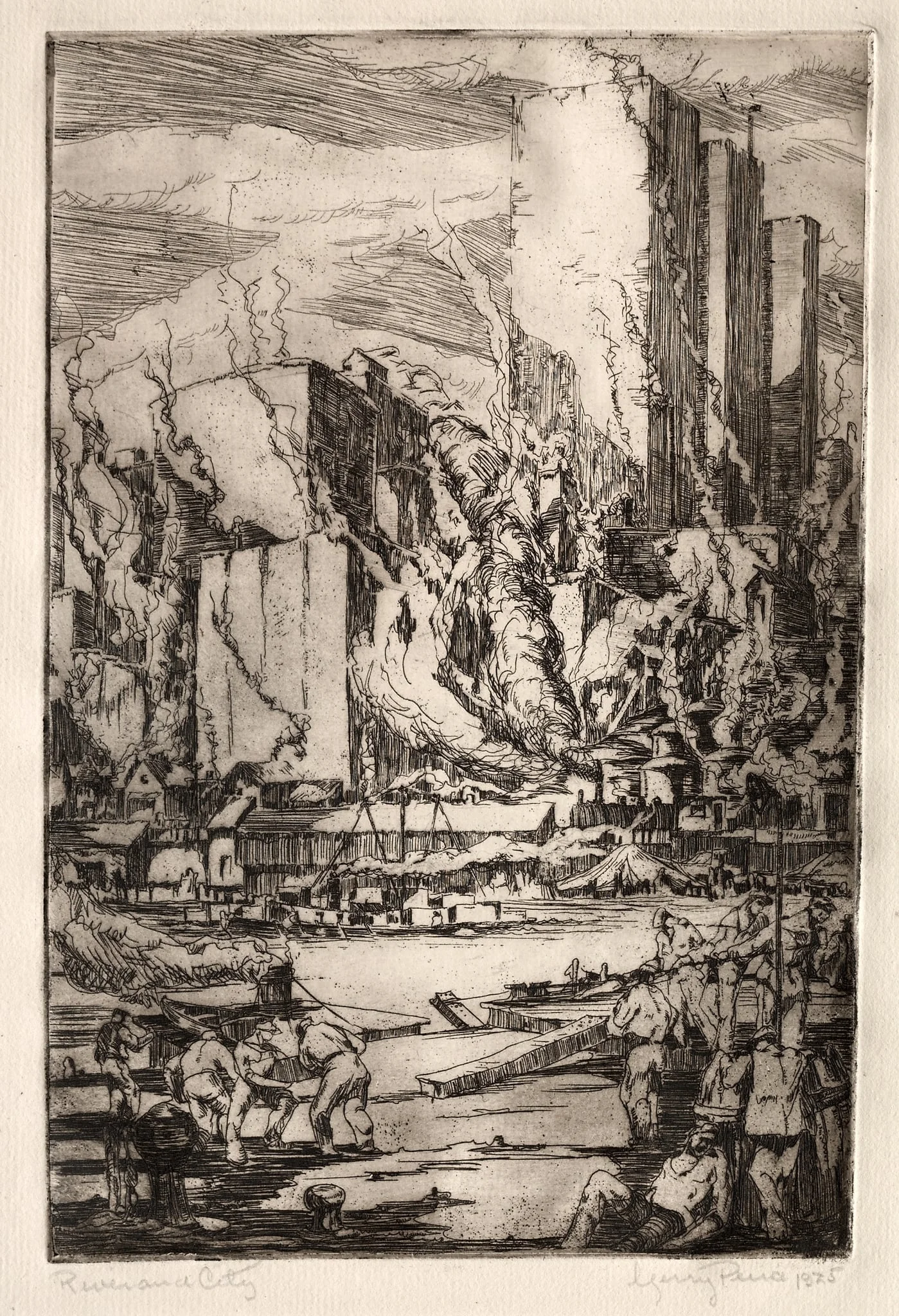 River and City, detail