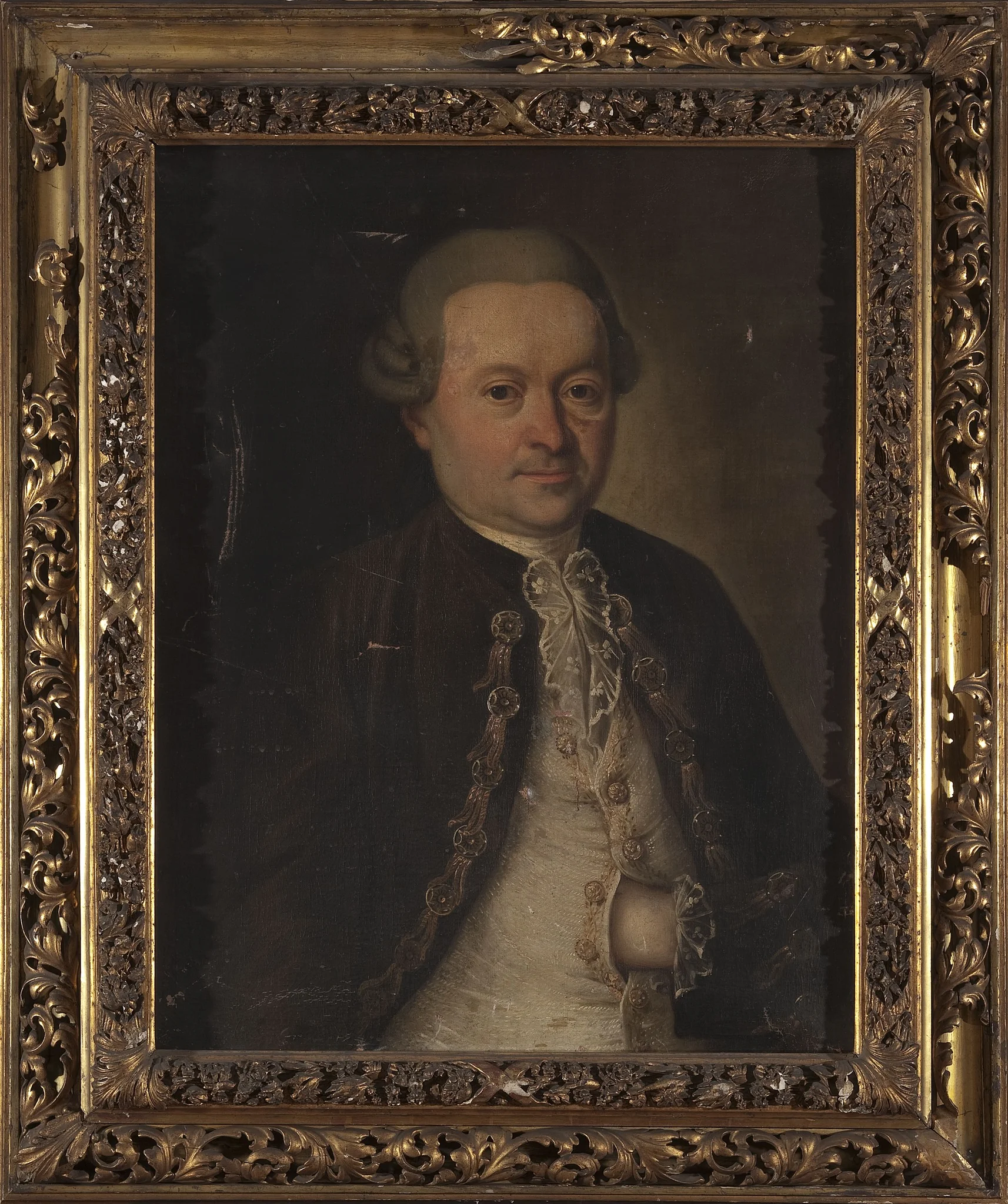 Portrait of Franciszek Halka-Ledóchowski, detail