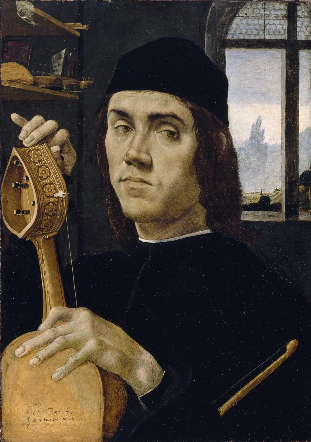 Portrait of a Musician, by Filippino Lippi, unspecified