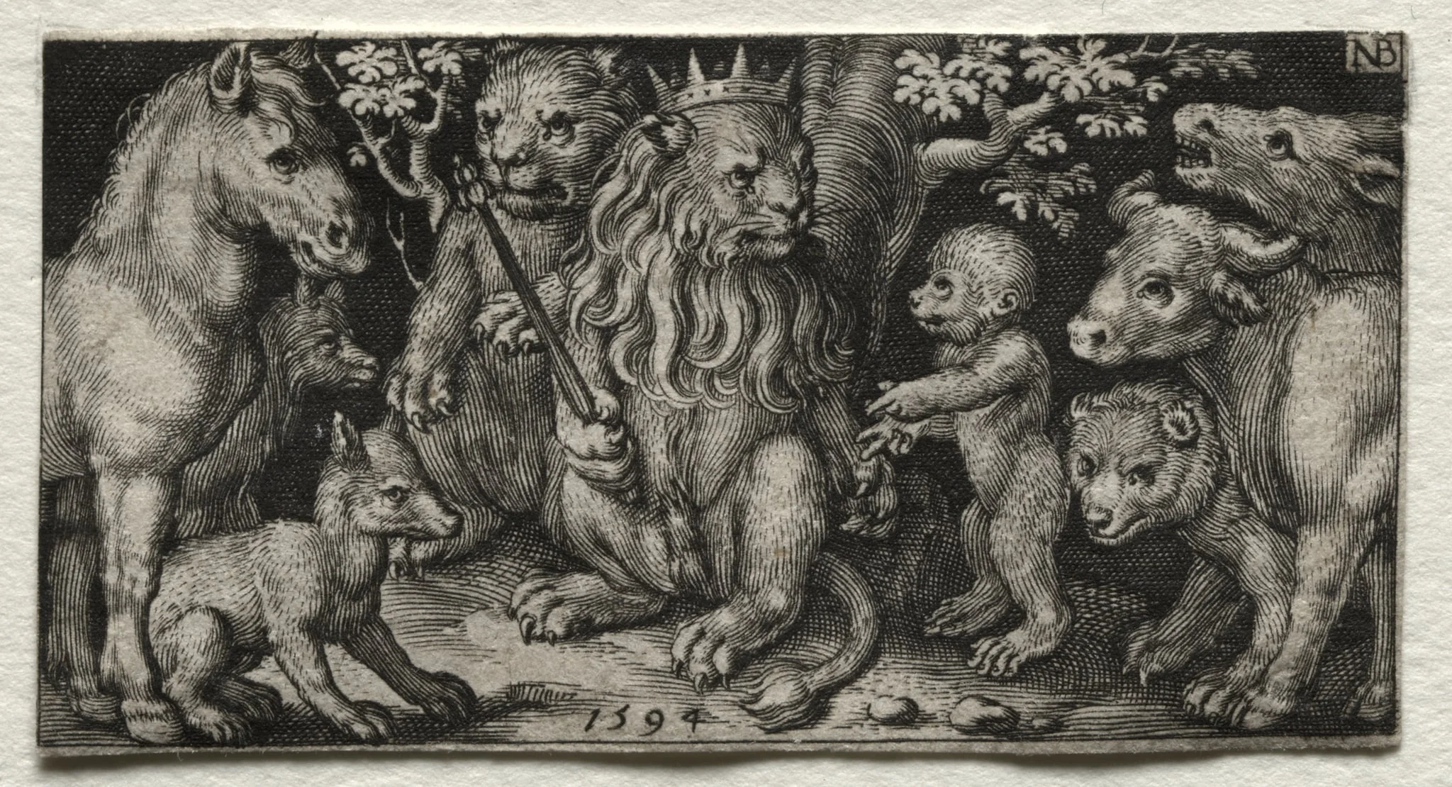 The King of Beasts, detail