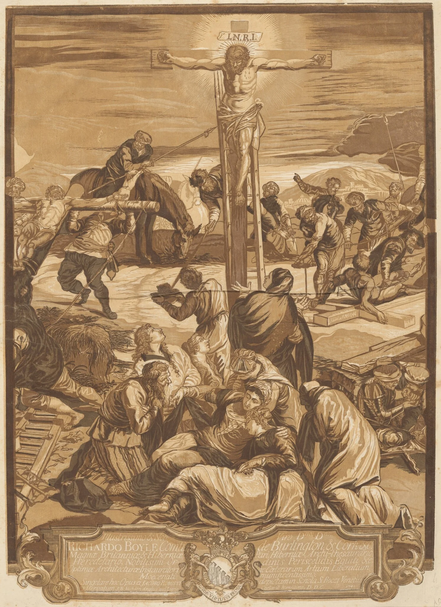 The Crucifixion [Center Panel], detail
