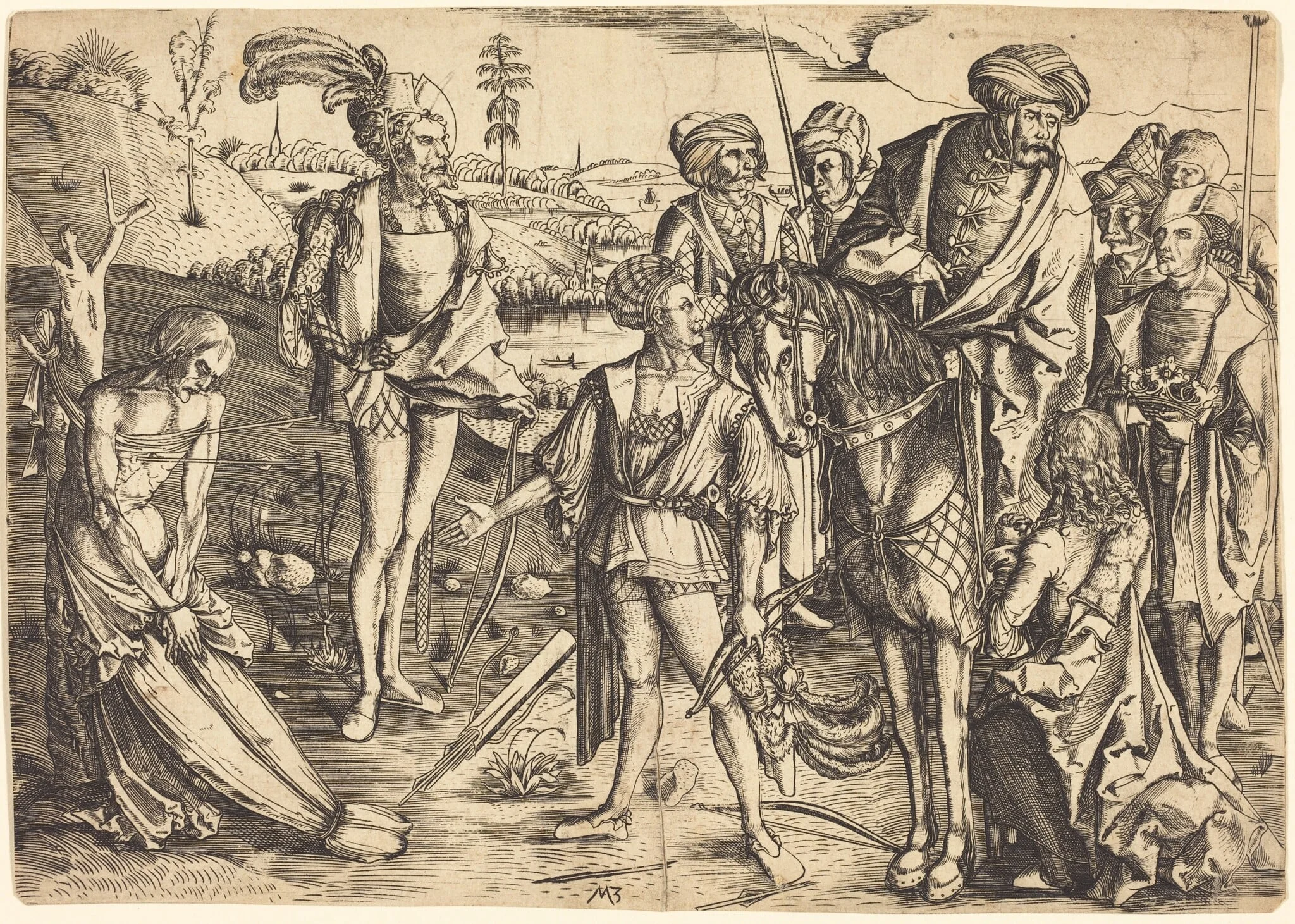 The Testing of the King's Sons, detail
