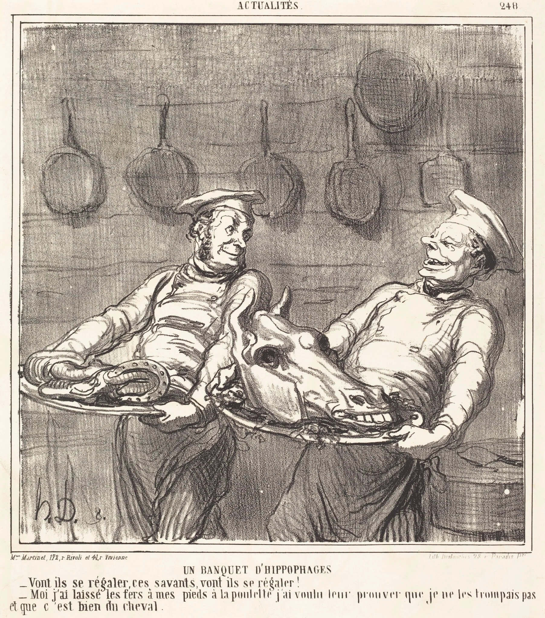 Un Banquet d'hippophages, detail
