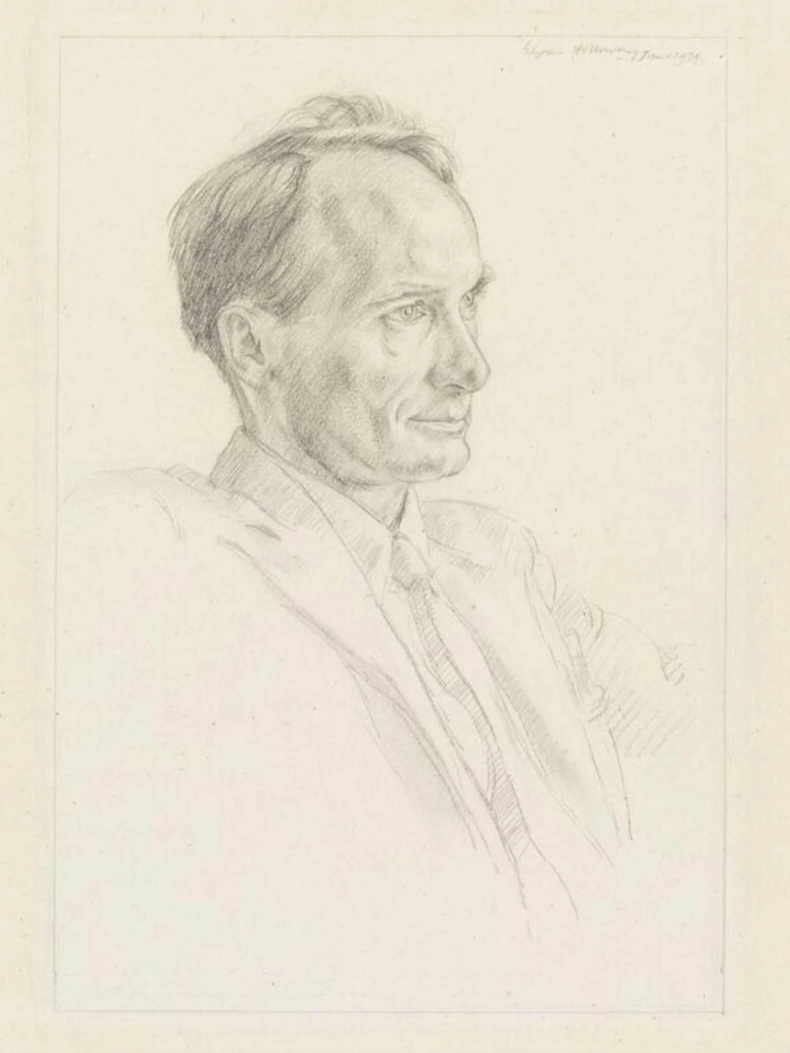 Portrait of A. W. Wheen, detail