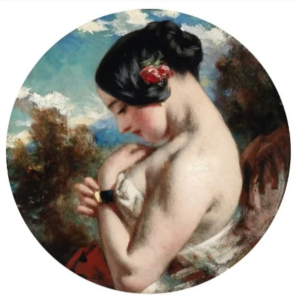 The Head of a Girl, detail