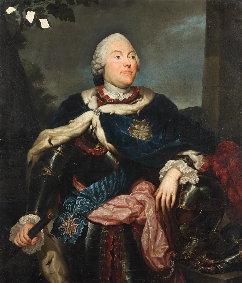 Crown Prince Frederick Christian of Saxony (1722-1763), by Anton Raphael Mengs, oil, 1751