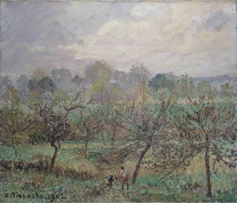 Autumn, Morning Mist, Éragny-sur-Epte, detail