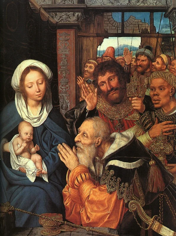 The Adoration of the Magi, detail