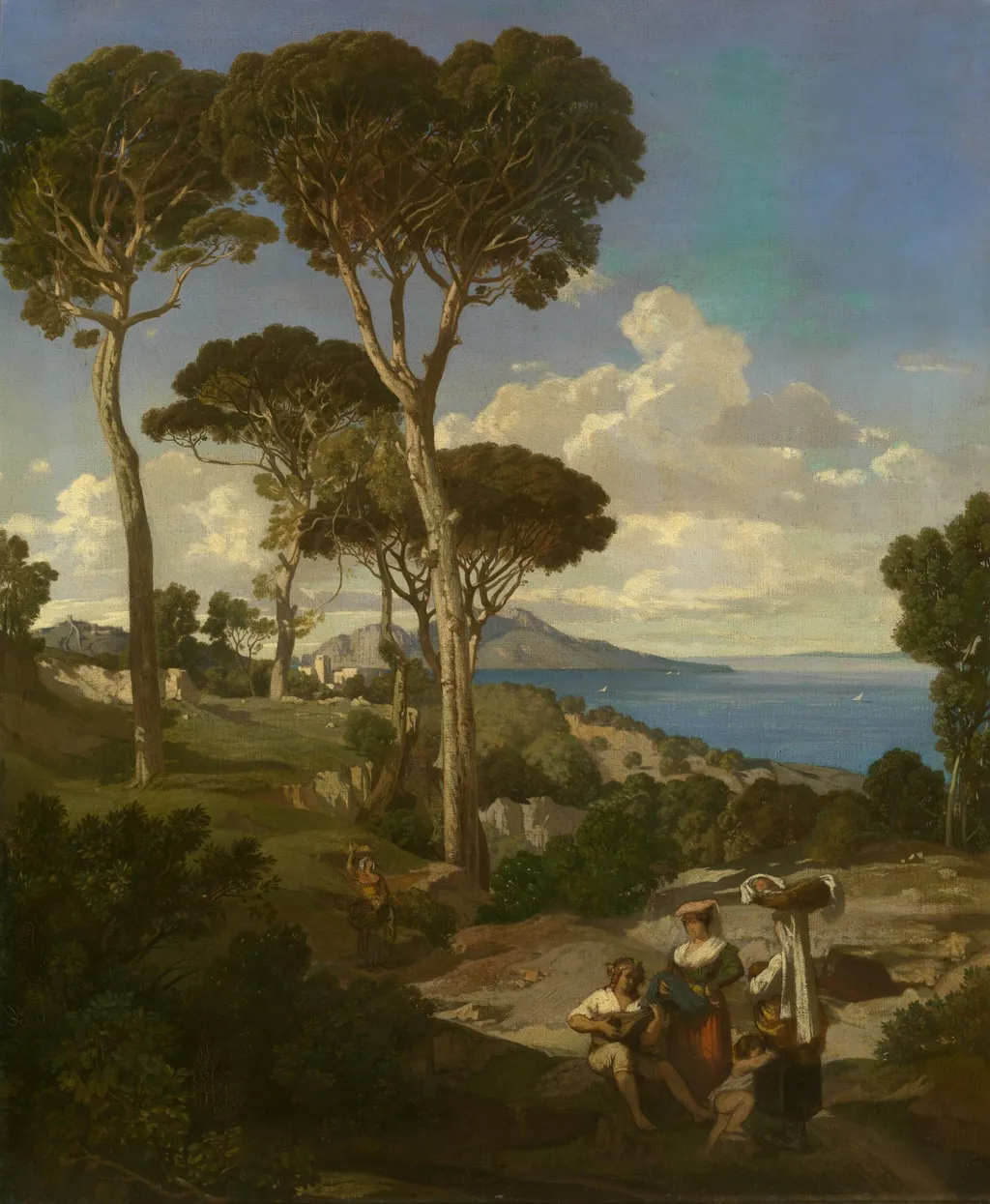 Massa near Sorrento, by Jean-Joseph Bellel, oil, 1846