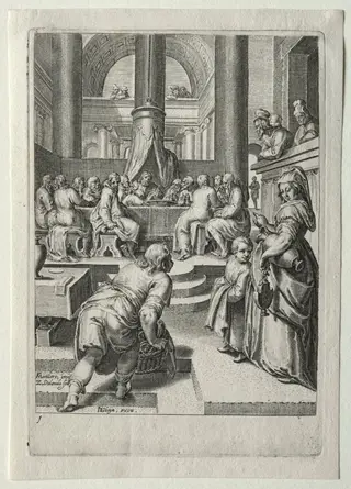 Life of Christ:  The Last Supper, by Zacharias Dolendo, 1597