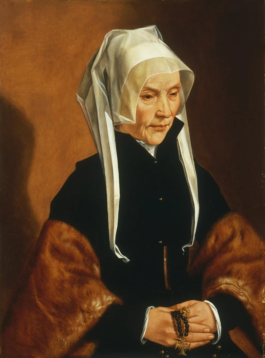Portrait of Sophia van Amerongen, by Maarten van Heemskerck, oil, 1540