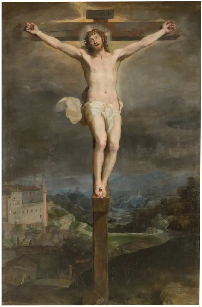 Christ on the Cross, by Federico Barocci, oil, 1604