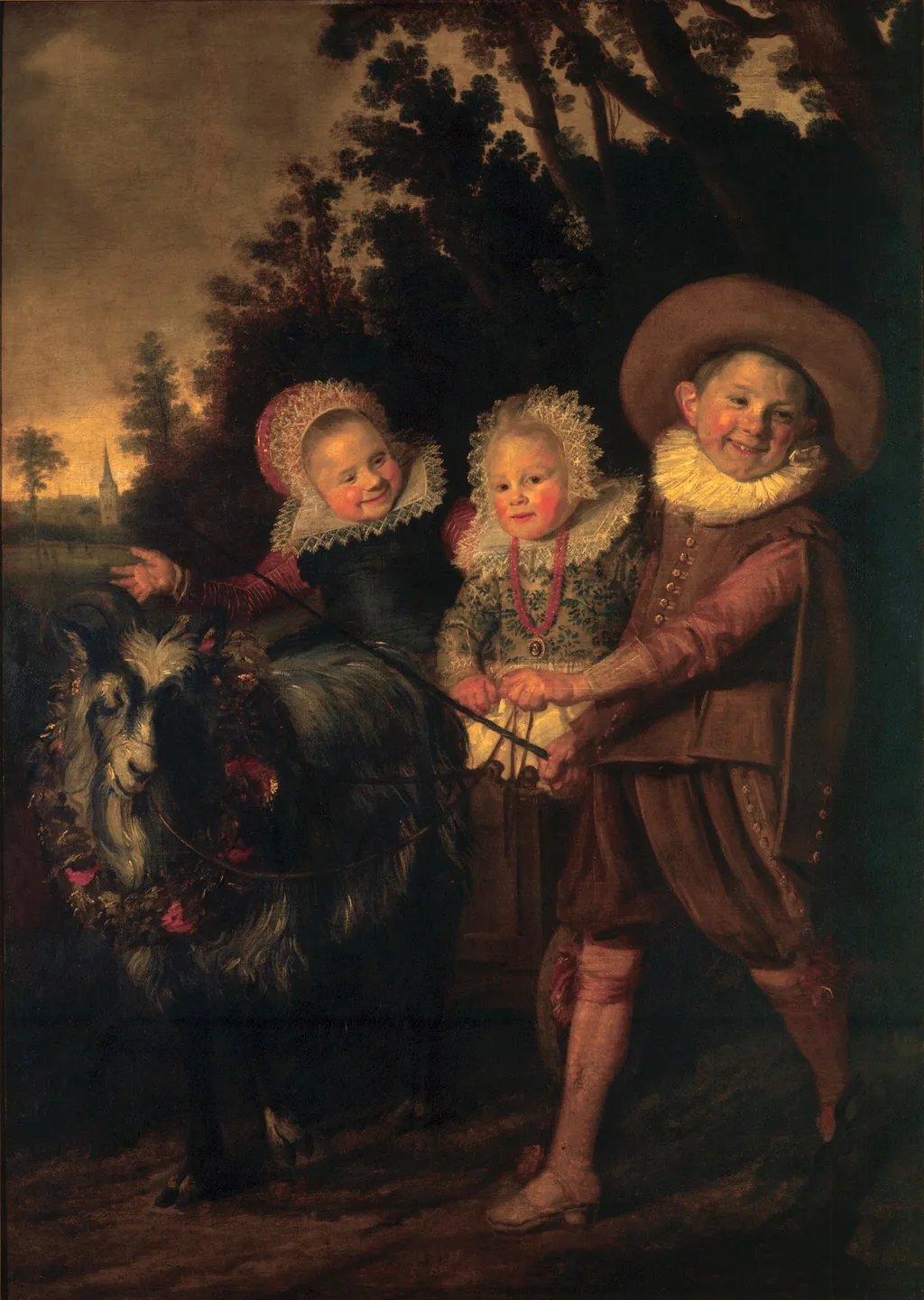 Right half of Gijsbert Claesz. van Campen family portrait, by Frans Hals, oil, 1620