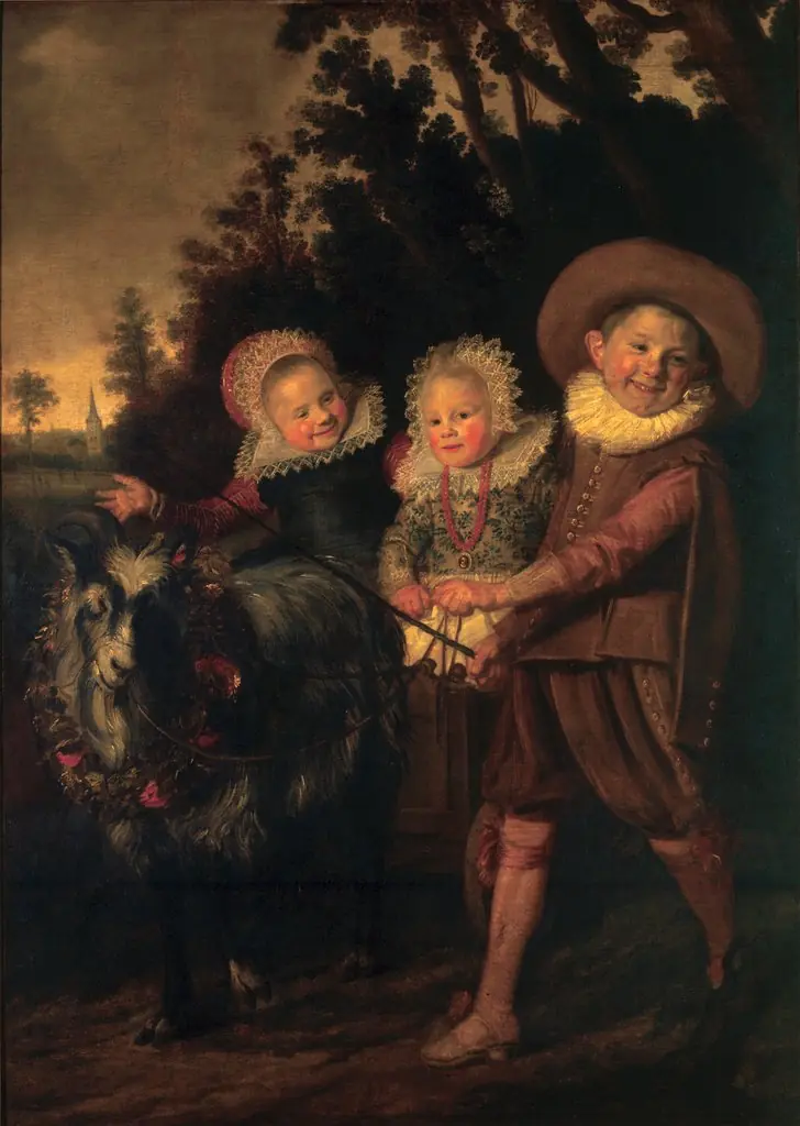 Right half of Gijsbert Claesz. van Campen family portrait, by Frans Hals, oil, 1620