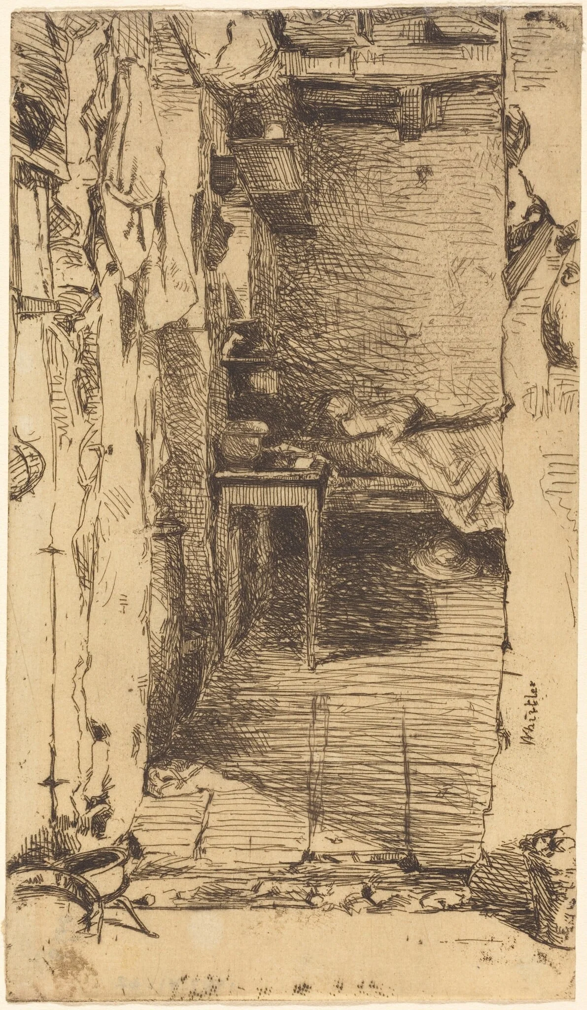 Rag Pickers, Quartier Mouffetard, Paris, detail
