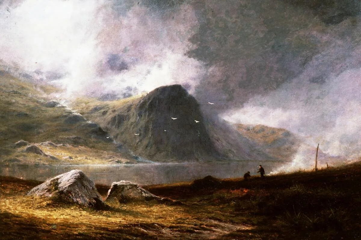 Peat burners near Snowdon, detail