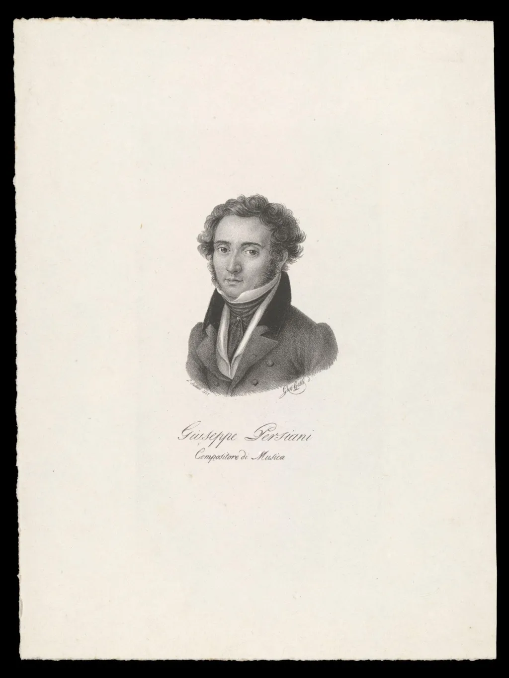 H Beard Print Collection, by Giuseppe Galli, 1827